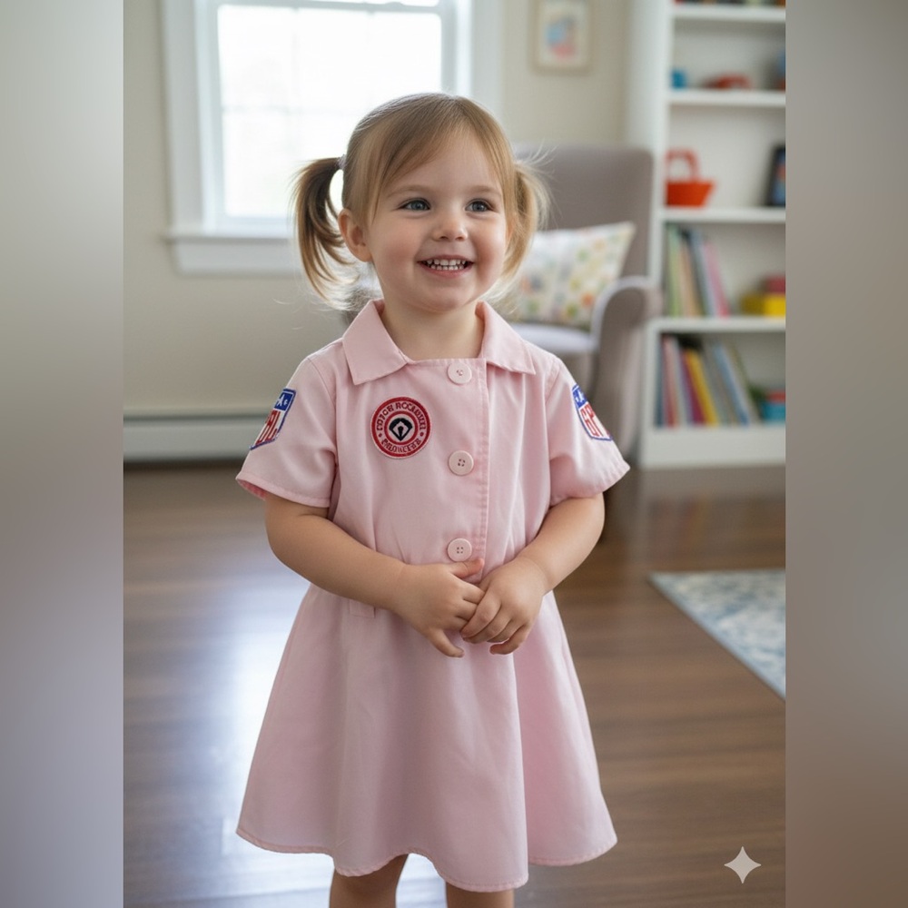 A League of Their Own Pink Short Sleeve Dress Sz 2T
